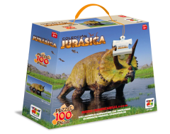 Puzzle 100 Piezas Triceratops Horridus Colección Jurásica - Toyng