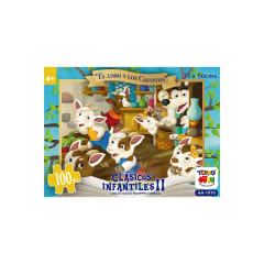Puzzle 100 Piezas El Lobo Y Los Chivitos Clasicos Infantiles #2 - Toyng