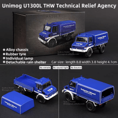 Camion de Emergencias Unimog U1300L THW Technical Relief Agency Blue TJ1 011 - Massdi