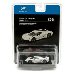 Koenigsegg Absolute Crystal White 1:64 Hypercar League - PosterCars