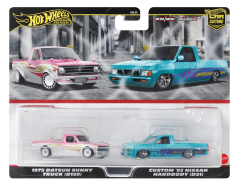 Datsun Sunny B120 '75 & Nissan D21 Custom Car Culture - Hot Wheels Premium