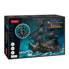Queen Anne's Revenge Blackbeard's Ship Puzzle 3D - Cubicfun