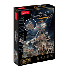 Tortuga Pirate Bay Puzzle 3D - Cubicfun