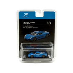 Porsche 918 Spyder 1:64 Sapphire Blue Metalic Hypercar League - PosterCars