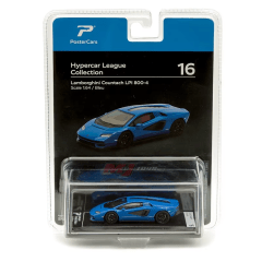 Lamborghini Countach LPI 800-4 Bleu 1:64 Hypercar League - PosterCars