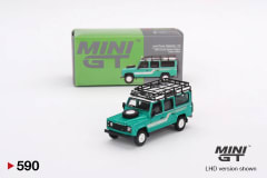 Land Rover Defender 110 1985 Country Station Wagon Trident Green Limited Edition #590 - Mini GT