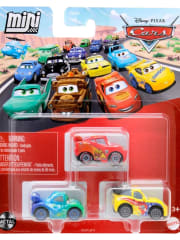 Jeff Gorvette, Rayo McQueen Con Ruedas De Competicion & Carla Veloso Mini - Cars Disney Pixar