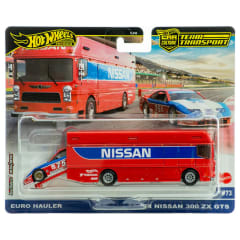 Nissan 300 ZX GTS '94 & Euro Hauler Team Transport Car Culture #73 - Hot Wheels Premium