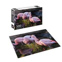 Puzzle 500 Piezas Flamencos San Pedro De Atacama Fauna Chilena - Pronobel