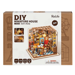 DIY Miniature House Sam´s Study- Rolife