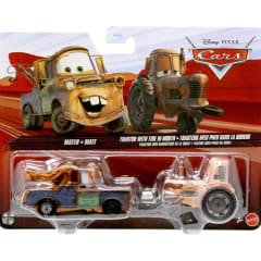 Mate & Tractor Con Neumatico En La Boca - Cars Dsiney Pixar