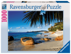 Puzzle 1000 Piezas Playa Con Palmas - Ravensburger
