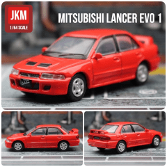 Mitsubishi Lancer Evolution I Red 1:64 - JKM