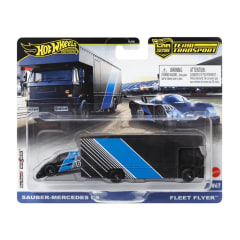 Sauber-Mercedes C9 & Fleet Flyer Team Transport Car Culture #67 - Hot Wheels Premium