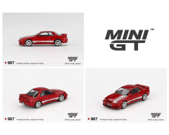 Nissan Skyline GT-R (R32) Kaido VeilSide Combat CI Gem Red - Mini GT