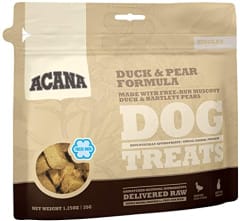 Acana Snacks Para Perros Pato y Pera