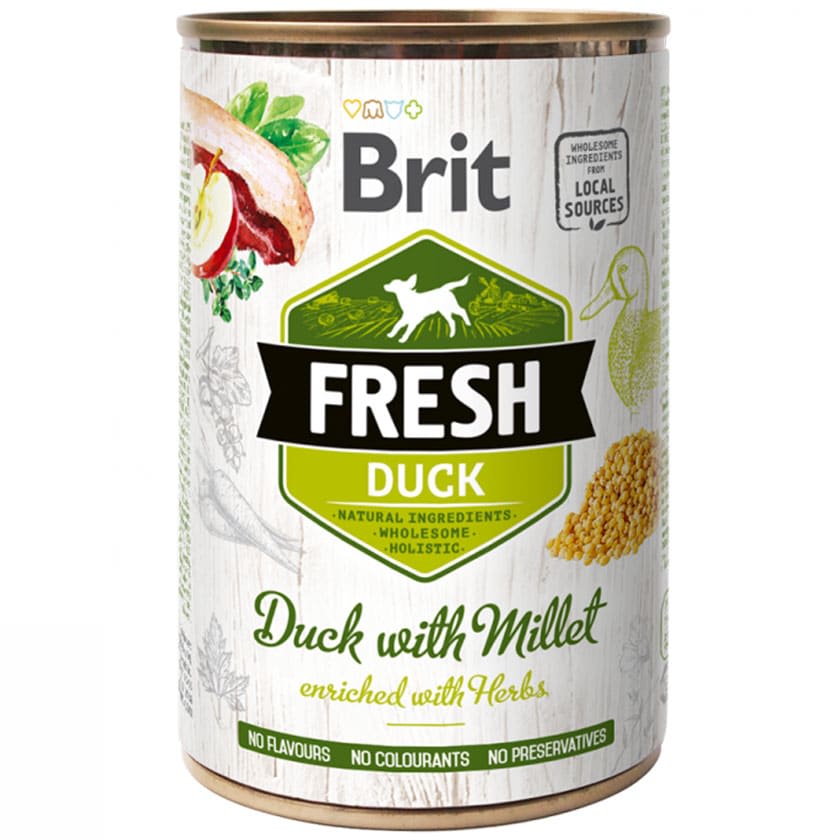 Brit Lata Fresh Duck Millet Perro1