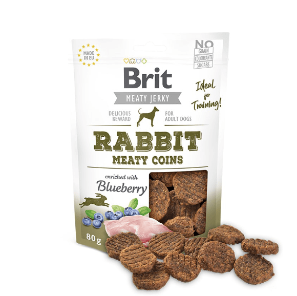 Brit Snack Jerky Medallas Conejo1