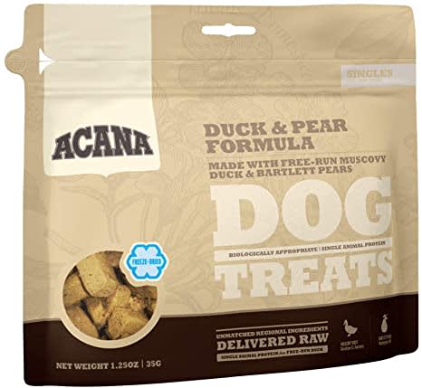 Acana Snacks Para Perros Pato y Pera1