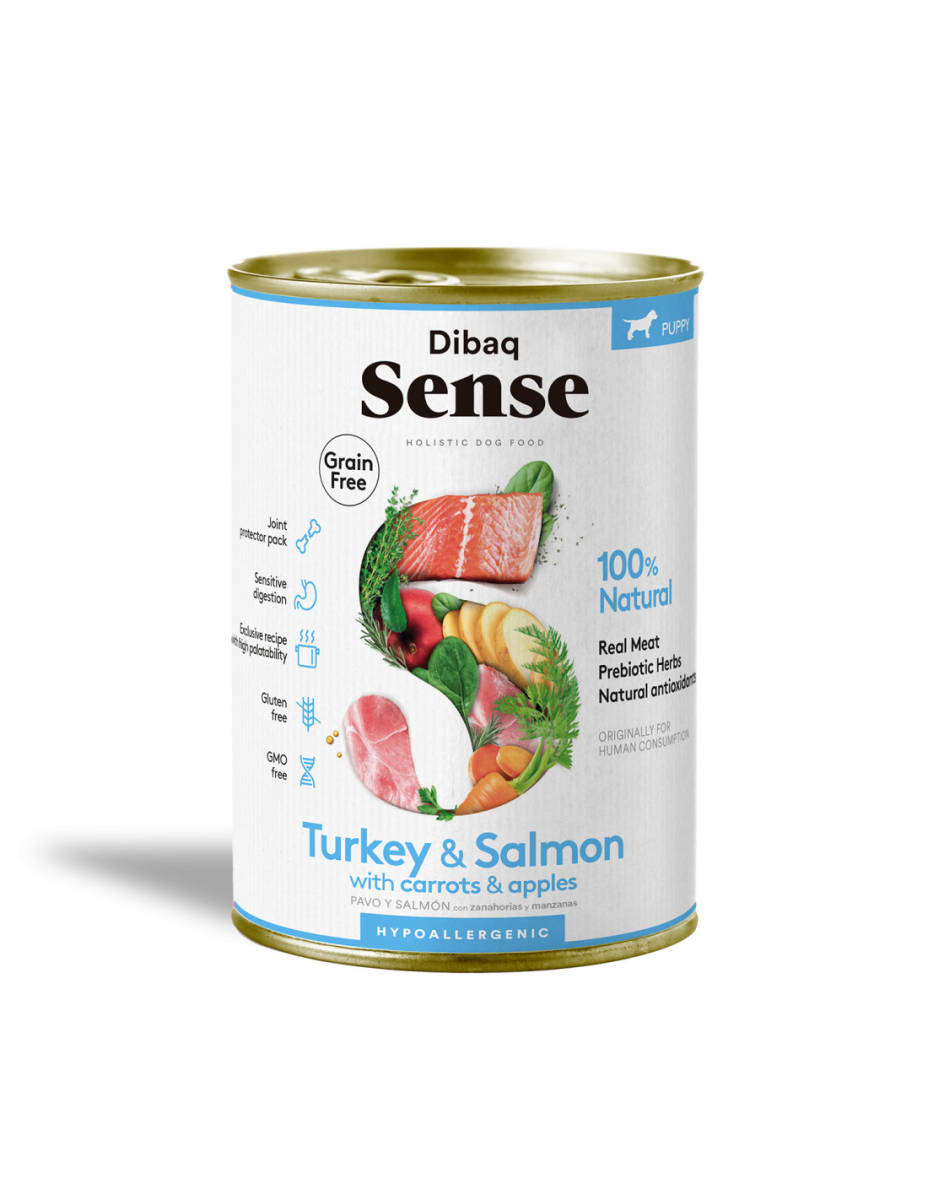 Sense Lata Puppy Pavo Salmón1