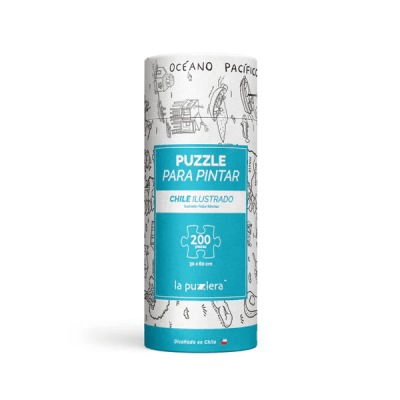 La Puzzlera Chile Ilustrado Coloreable 200P1