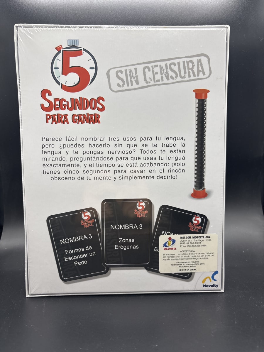 5 Segundos para Ganar - Juego de Mesa Rapidez1