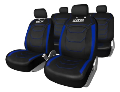 FUNDA ASIENTO SPARCO NEGRO/ AZUL1