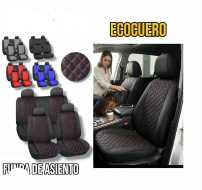 FUNDA DE ASIENTO ECO CUERO COLORES1