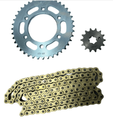 KIT TRANSMISION FZ 16 FZ 2.0 YAMAHA 40D A4D 428H C DORADO SEIPRO RACING3