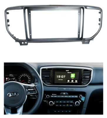BISEL ADAPTADOR RADIO KIA SPORTAGE 2015+  DE 9 PULGADAS1