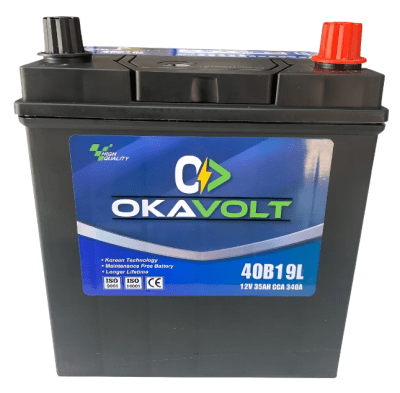 BATERIA AUTO 35AH 340CCA POSITIVO RH BORNE STD  OKAVOLT1