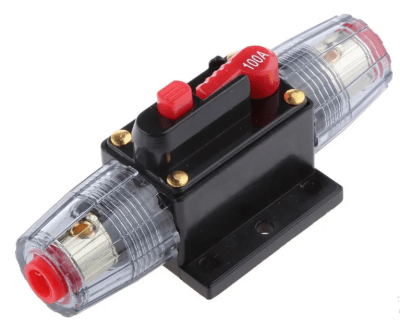 Portafusibles Interruptor Estéreo Automotriz 100AMP1