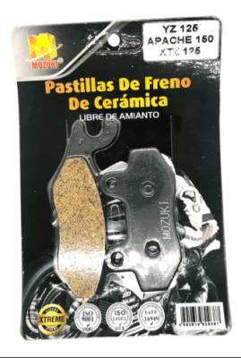 PASTILLAS YAMAHA XTZ 125 YZ 125 APACHE 150 DELANTERA CERAMICA MO 98871