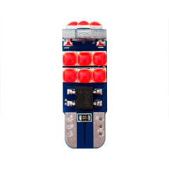AMPOLLETAS T10 15 LED POSICION COLA DE PEZ ROJO