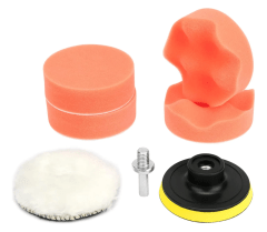 Kit pulido autos bonete esponjas de 5 pulgadas