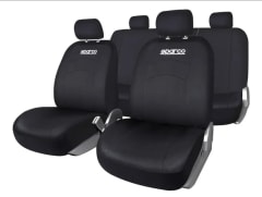 FUNDA ASIENTO ECOCUERO NEGRA SPARCO