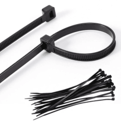 Bolsa 100 Unidades Amarras Plasticas Precinto 4,8mm X 250mm Color Negro