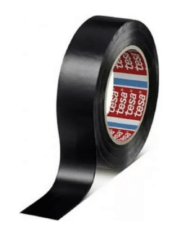 Cinta Huincha Aislante Negra 20m X 19mm Tesa Color Negro Lisa Negro