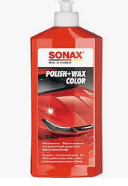 SONAX POLISH WAX CERA COLOR ROJO 500ML