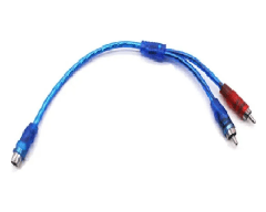 Cable Rca Mono Stereo En Y 2 Macho 1 Hembra