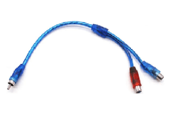Cable Rca Mono Stereo En Y 1 Macho 2 Hembra
