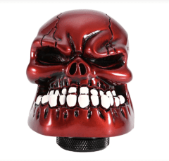 POMO PALANCA DE CAMBIOS CALAVERA BRILLANTE