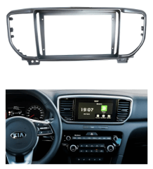 BISEL ADAPTADOR RADIO KIA SPORTAGE 2015+  DE 9 PULGADAS