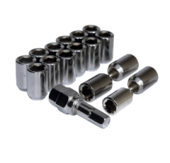 TUERCAS DE SEGURIDAD CROMADAS 16 PIEZAS