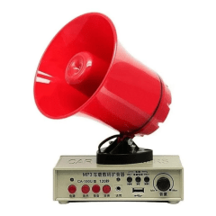 MEGAFONO REPRODUCTOR MP3 CON GRABACION Y USB 12V 24V
