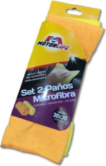 SET PANOS MICROFIBRA 30X30 CM 2 PAÑOS