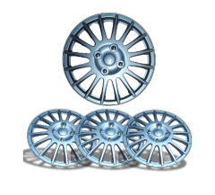 TAPA RUEDA ARO 14, 15, 16 GRIS PLATA