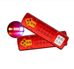 PAR DE LUCES TRASERAS CARRO ARRASTRE CON FLECHAS VIRAJE 12V