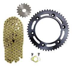 KIT TRANSMISION XR 150 XR 190 HONDA 50D 17D 428H C DORADA SEIPRO RACING