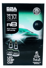 Kit Ampolletas Turbo Led R8 H4/ 9012/ H13/ 9005/ H27